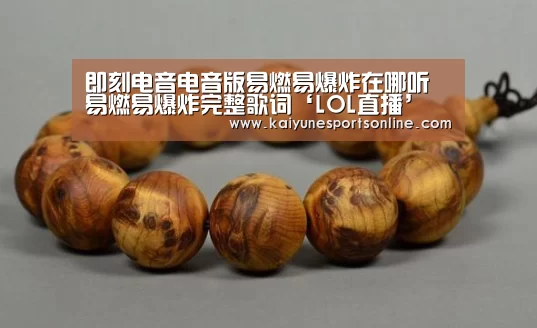 即刻电音电音版易燃易爆炸在哪听 易燃易爆炸完整歌词‘LOL直播’(图1) 开云电竞官网